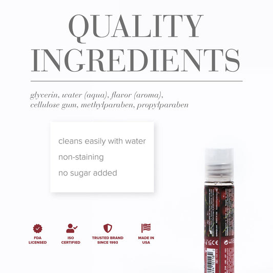 JO H2O Cherry Burst Lube - 30 mL - Cherry Flavoured Water Based Lubricant - 30 ml Bottle