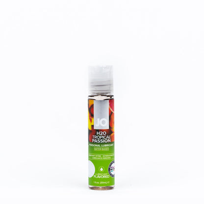 JO H2O Tropical Passion Lube - 30 mL - Tropical Flavoured Water Based Lubricant - 30 ml Bottle