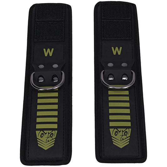 Fort Troff - Tactical Wrist Cuffs - Black/Green Restraints