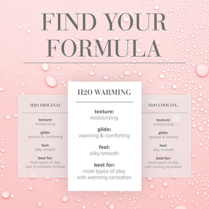 JO H2O Warming Lube - 60 mL - Water Based Warming Lubricant - 60 ml Bottle