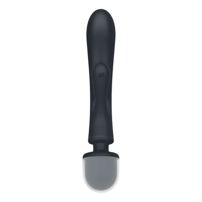 Satisfyer Triple Lover - Grey USB Rechargeable Rabbit Vibrator and Massage Wand