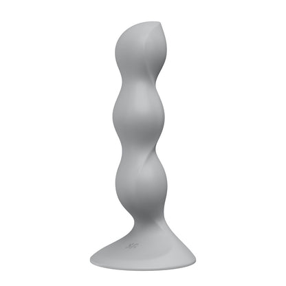 Satisfyer Triple Ball-R - Grey - Grey 18 cm Beaded and Weighted Dildo