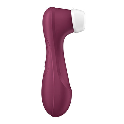 Satisfyer Pro 2 Generation 3 with App Control - Wine Red - Wine Red Touch-Free USB-C Rechargeable Clitoral Stimulator