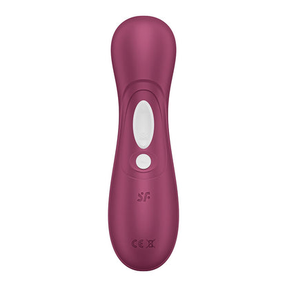 Satisfyer Pro 2 Generation 3 with App Control - Wine Red - Wine Red Touch-Free USB-C Rechargeable Clitoral Stimulator