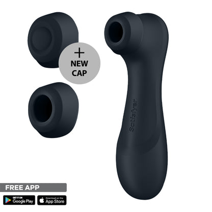 Satisfyer Pro 2 Generation 3 with App Control - Dark Grey - Dark Grey Touch-Free USB-C Rechargeable Clitoral Stimulator