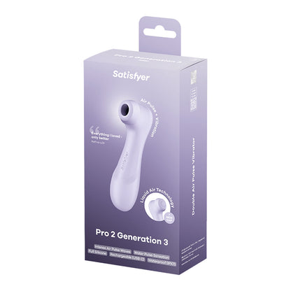Satisfyer Pro 2 Generation 3 - Lilac - Lilac Touch-Free USB-C Rechargeable Clitoral Stimulator