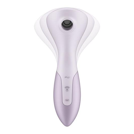 Satisfyer Wand-erful - Violet 15.8 cm USB Rechargeable Air Pulse Massage Wand