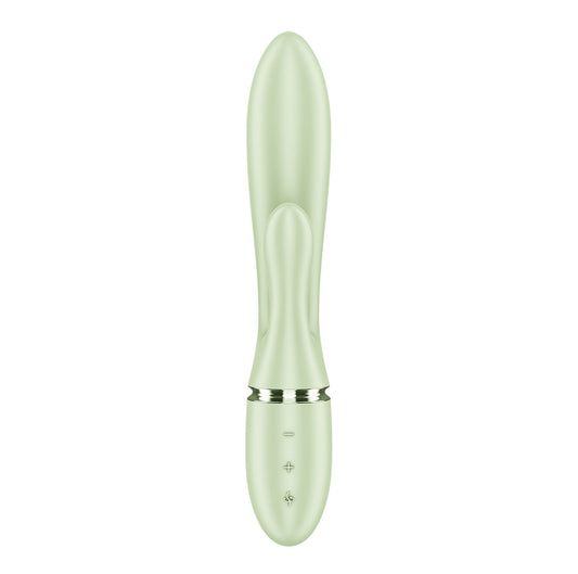 Satisfyer Pearl Bunny 2 - Light Green - Light Green 21.5 cm USB-C Rechargeable Rabbit Vibrator