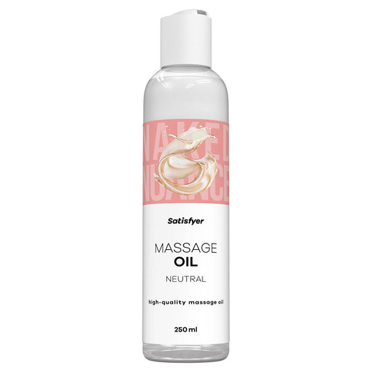 Satisfyer Massage Oil 250 ml Neutral - Unscented Massage Oil - 250 ml Bottle
