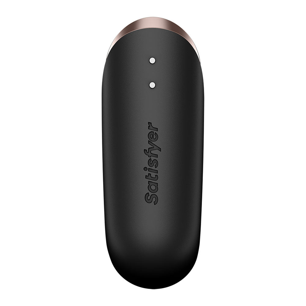 Satisfyer Traveler - Black - Black USB Rechargeable Air Pulse Clitoral Stimulator
