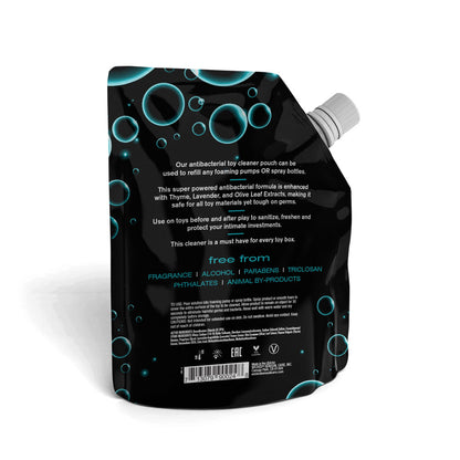 Wicked Foaming & Spray Toy Cleaner Refill - Unscented Antibacterial Toy Cleaner - 710 ml (24 oz) Pouch