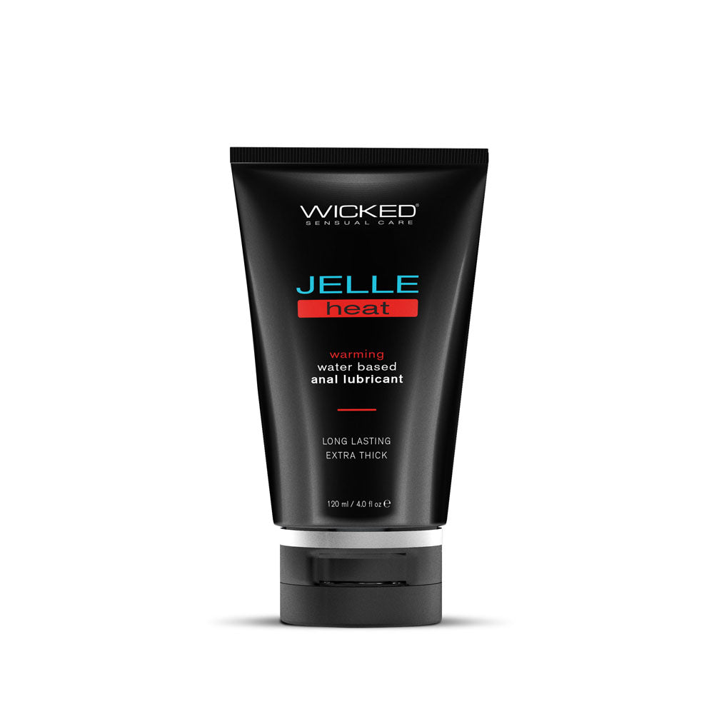 Wicked Jelle Heat - Warming Water Based Anal Lubricant - 120 ml (4 oz) Bottle
