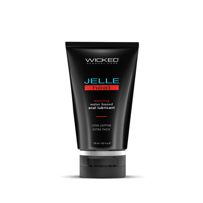 Wicked Jelle Heat - Warming Water Based Anal Lubricant - 120 ml (4 oz) Bottle