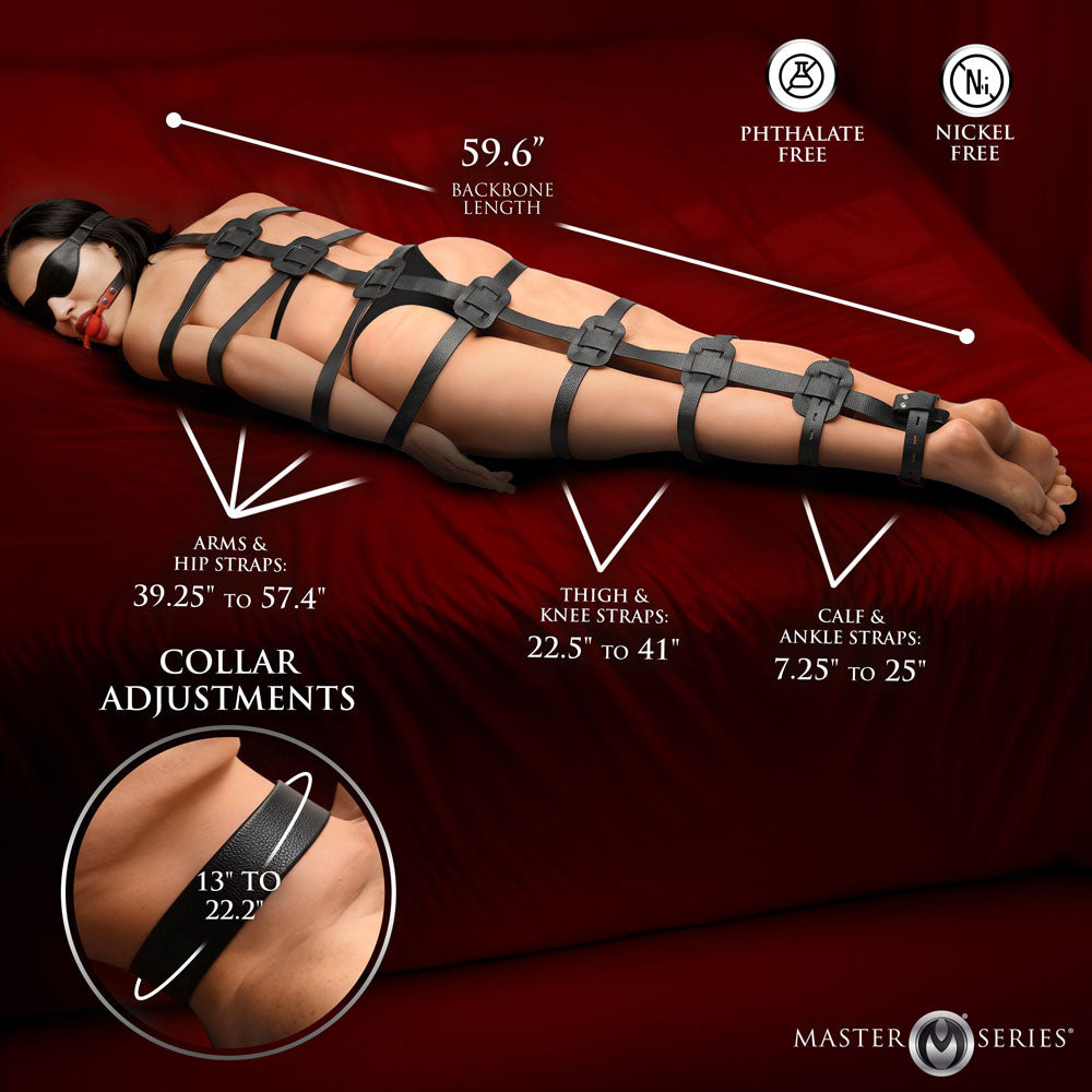 Master Series Backbone - Black Full Body Harness Restraints