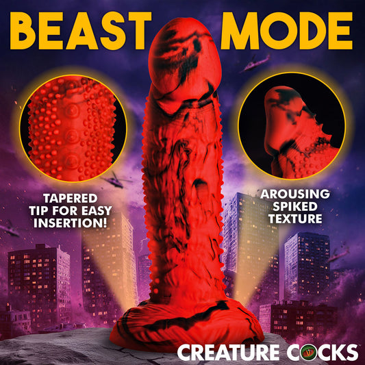Creature Cocks Gojira - Red/Black 18.5 cm Fantasy Dildo