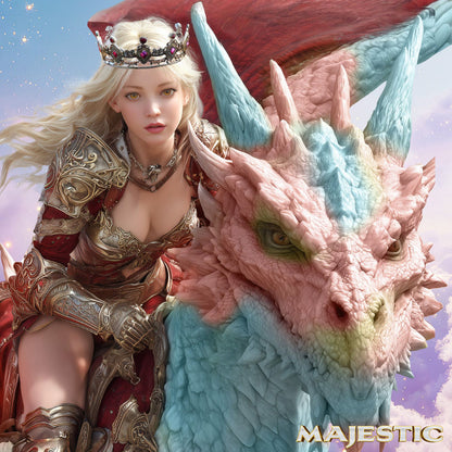 Majestic Seraphina - Opal 22.6 cm Dragon Fantasy Dildo