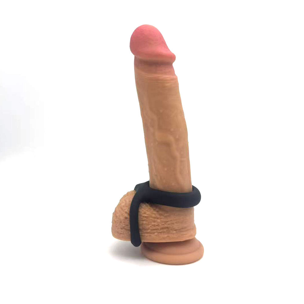 Maia GAVIN - Black Cock & Balls Ring