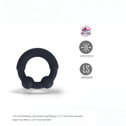 Maia AXEL - Black Beaded Cock Ring
