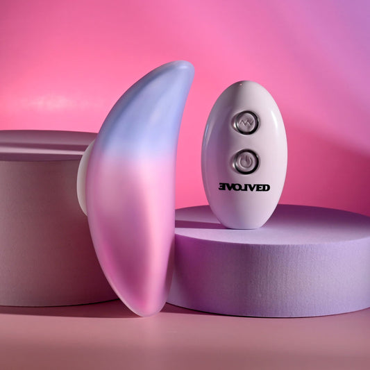 Evolved PARADISE PANTY - Pink/Purple USB Rechargeable Panty Vibrator with Remote Control