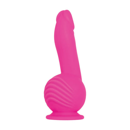 Evolved Ballistic - Pink 19 cm USB Rechargeable Vibrating Dong with Balls Motor & Remote