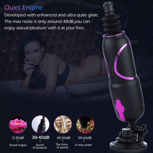 Hismith Pro Traveler 2.0 - Mains Powered Portable Sex Machine with App Control and Remote
