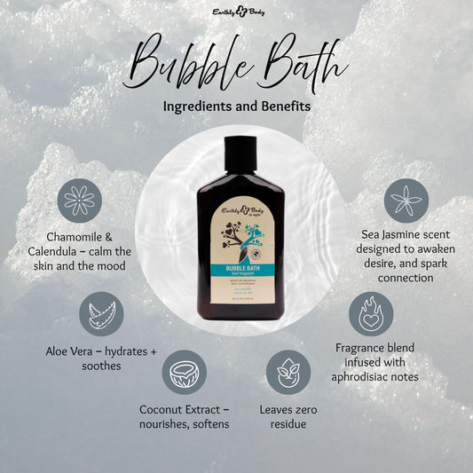 EB Aphrodisiac Bubble Bath SEA JASMINE - 250 ml - Sea Jasmine Scented Bubble Bath  - 250 ml Bottle