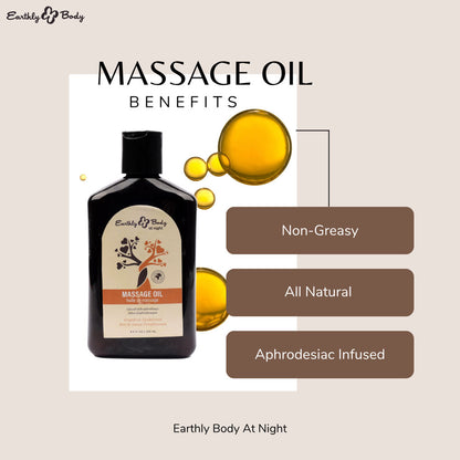 EB Aphrodisiac Massage Oil GRAPEFRUIT SANDALWOOD - 250 ml - Grapefruit Sandalwood Scented Massage Oil - 250 ml Bottle