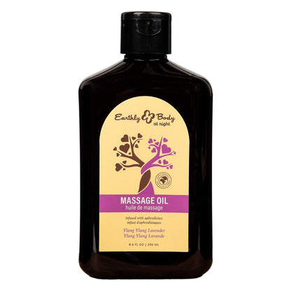 EB Aphrodisiac Massage Oil YLANG YLANG LAVENDER - 250 ml - Ylang Ylang & Sandalwood Scented Massage Oil - 250 ml Bottle