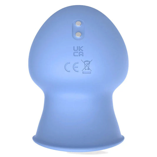 Adam & Eve EVES PLEASURE DOME - Blue - Blue USB Rechargeable Spinning & Vibrating Stimulator