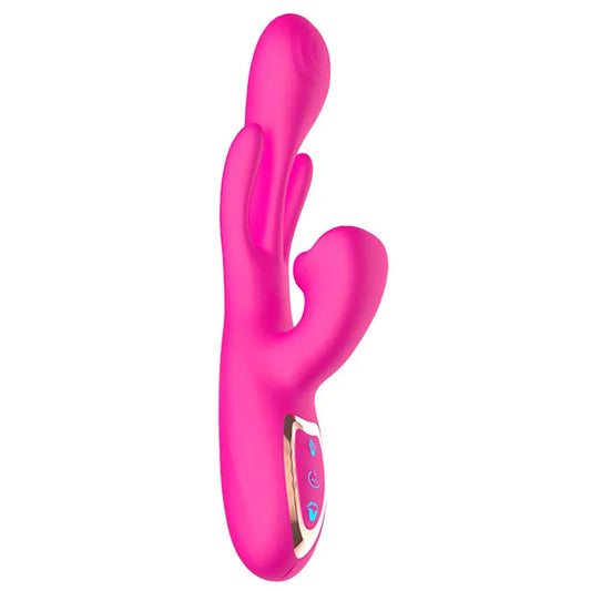Adam & Eve THE HYPER WAVE - Pink - Pink 22.9 cm USB Rechargeable Rabbit Vibrator