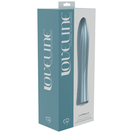 LOVELINE La Perla II - Blue - Pearlescent Blue 19.2 cm USB Rechargeable Vibrator