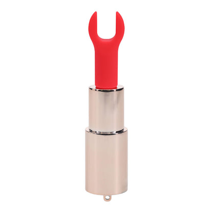 LOVELINE Sparkle - Red 8.3 cm USB Rechargeable Lipstick Vibrator