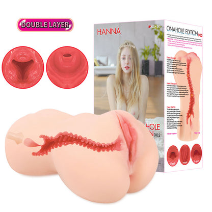 Kokos Hanna Onahole 002 - Flesh Dual Layer Vagina Stroker