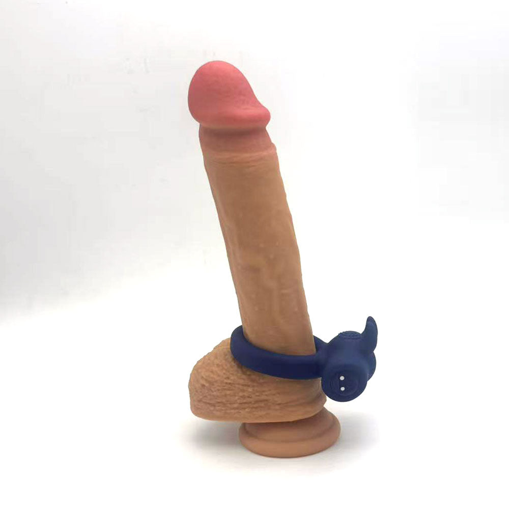 Maia HUXLEY - Blue - Blue USB Rechargeable Strong Vibrating Cock Ring