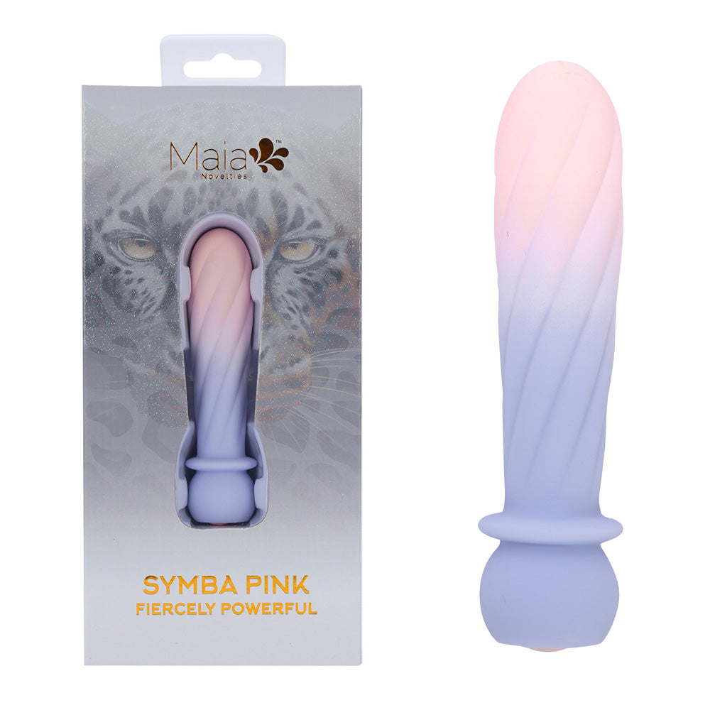 Maia SYMBA - Pink - Pink 10.8 cm USB Rechargeable Powerful Bullet