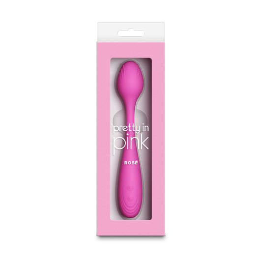 Pretty in Pink Rose - Pink - Pink 19.4 cm USB Rechargeable Vibrator