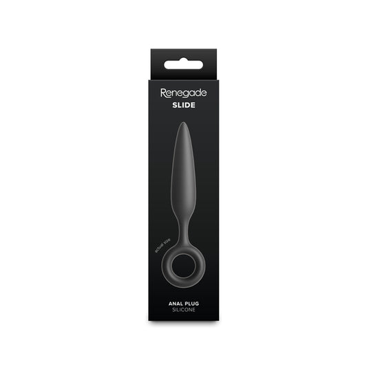 Renegade Slide - Black - Black 12.7 cm Anal Plug
