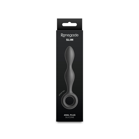Renegade Slim - Black - Black 12.7 cm Anal Plug