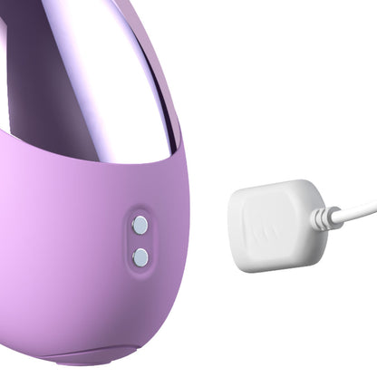 Fantasy For Her intiMotion Flutter Pro - Purple 20.6 cm USB Rechargeable Rabbit Vibrator with Pulsating Tip