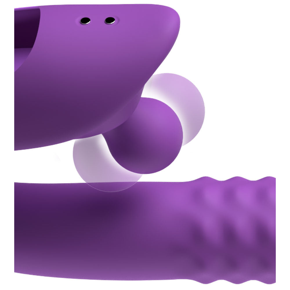 Fantasy For Her Harmoni Pro - Purple - Purple 17.8 cm USB Rechargeable Throbbing Vibrator