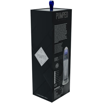 PUMPED Aqua-Pro Auto Pump - Grey - Grey/Clear USB Rechargeable AI-Enabled Submersible Auto Penis Pump