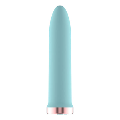 Passion Play Rechargeable Vibrating Bullet - Blue - Blue 9.8 cm USB Rechargeable Bullet