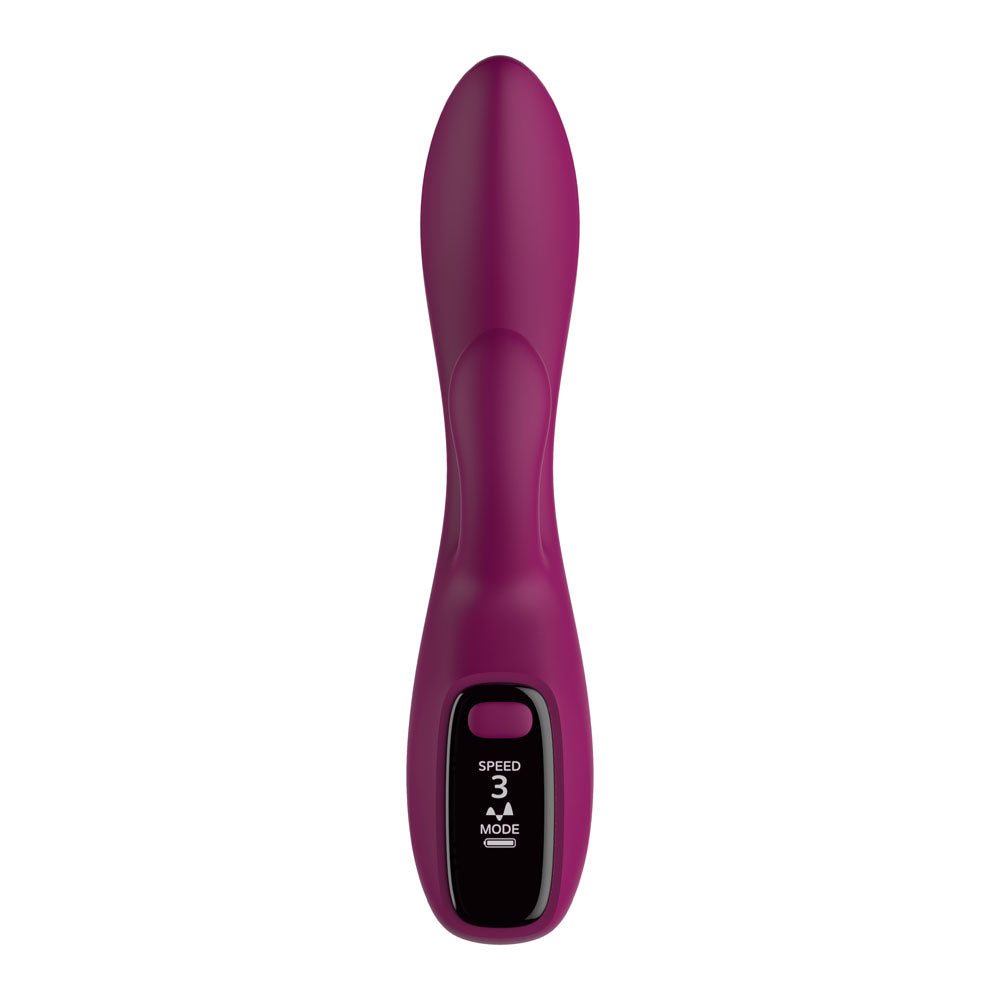 Passion Play Rabbit Vibrator with LED Screen - Purple 19.2 cm USB Rechargeable Rabbit Vibrator