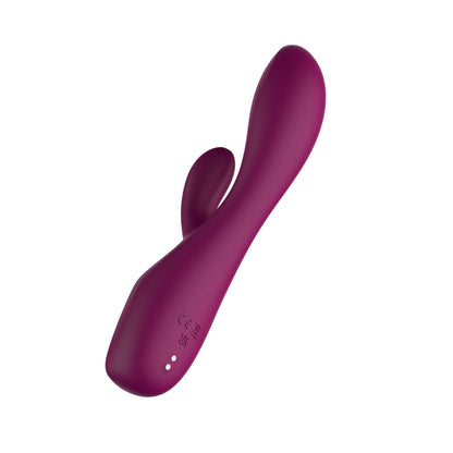 Passion Play Rabbit Vibrator with LED Screen - Purple 19.2 cm USB Rechargeable Rabbit Vibrator