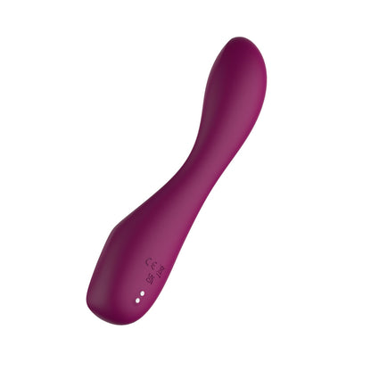 Passion Play G-Spot Vibrator with LED Screen - Purple 19.2 cm USB Rechargeable G-Spot Vibrator