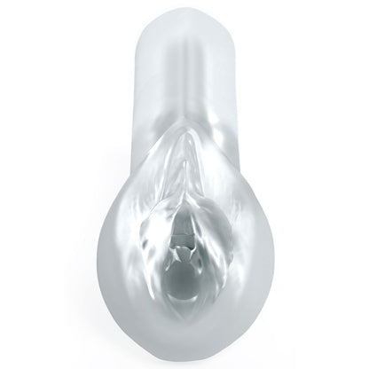 Pipedream Extreme Toyz Self Lubricating Sorority Snatch - Clear - Clear Vagina Stroker