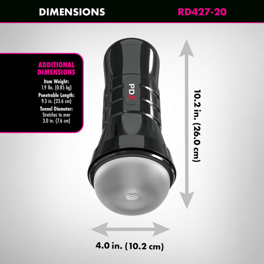 PDX Wet Pussies - Super Slide & Glide XXL - Clear Stroker