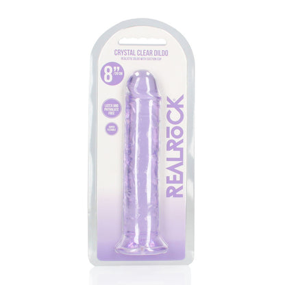 REALROCK 20 cm Straight Dildo - Purple - Purple 20 cm (8'') Dong