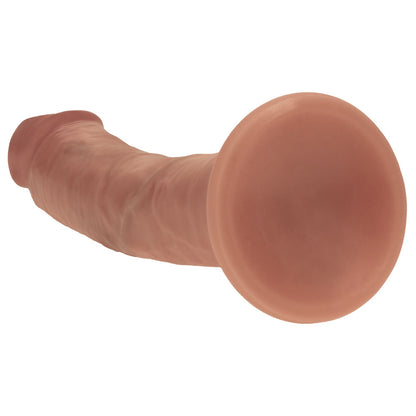 REALROCK Dual Density Silicone 8'' Curved Dildo - Tan - Tan 20.5 cm Dildo