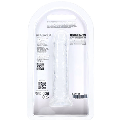 REALROCK Realistic 5'' Dildo - Clear - Clear 12.7 cm Dildo